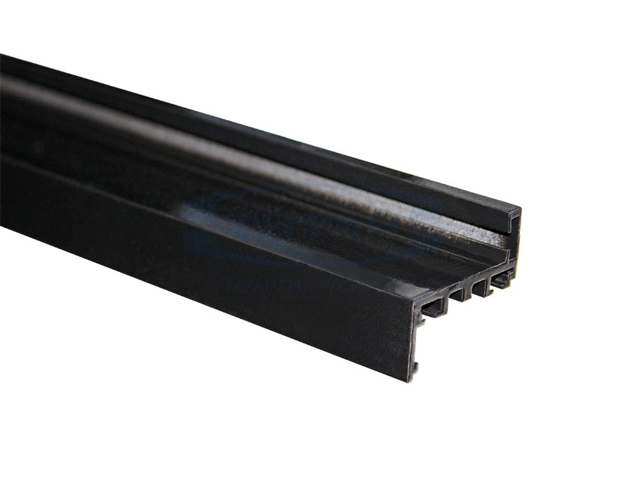 TI-802Н RAL 9005 (Черный) Комплект AL (Z-обр.) дверной коробки с уплотнителем и уголками, L=6000mm